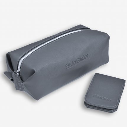Saffiano faux Leather Toiletry Bag & Nail Hygiene Kit (Nail clipper Kit. Travel Bag