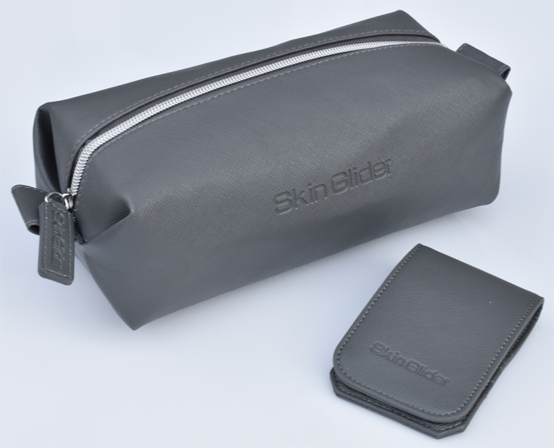 Skin Glider high quality Saffiano faux leather Toiletry Bag & Nail Hygiene Kit